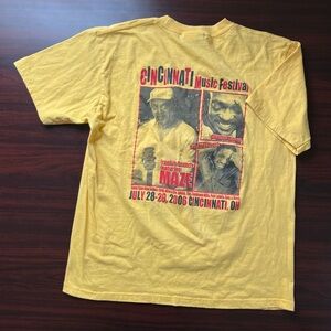 Vintage Cincinnati Music Festival R&B Band T-Shirt Charlie Wilson Maze Sz Large